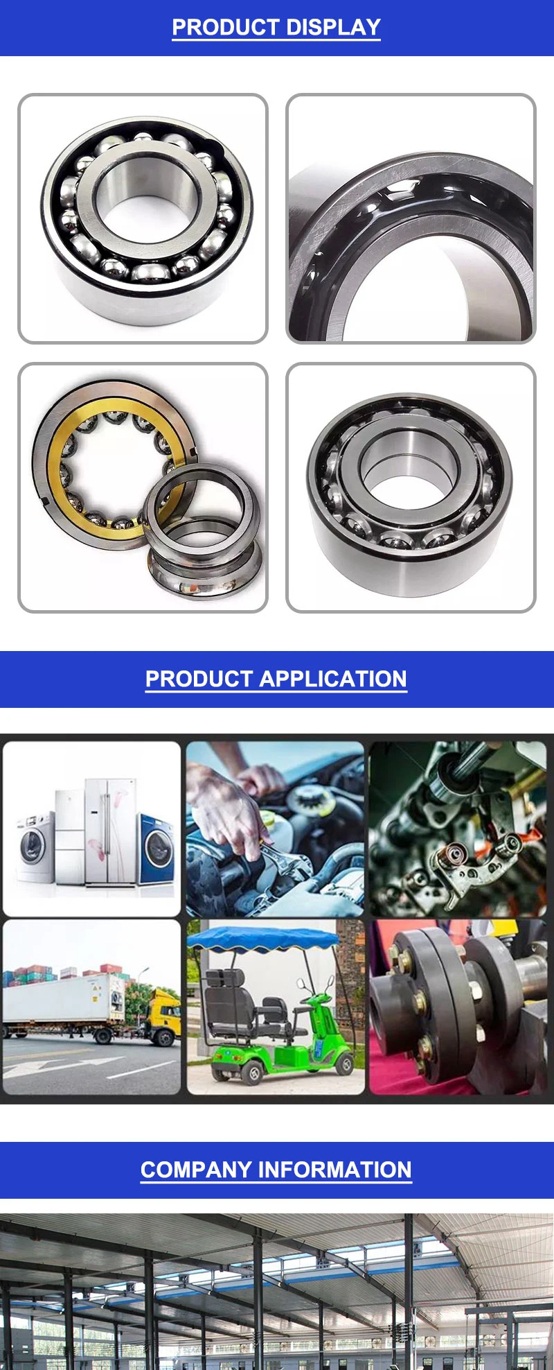 Angular Contact Ball Bearings Rotary Table Bearing